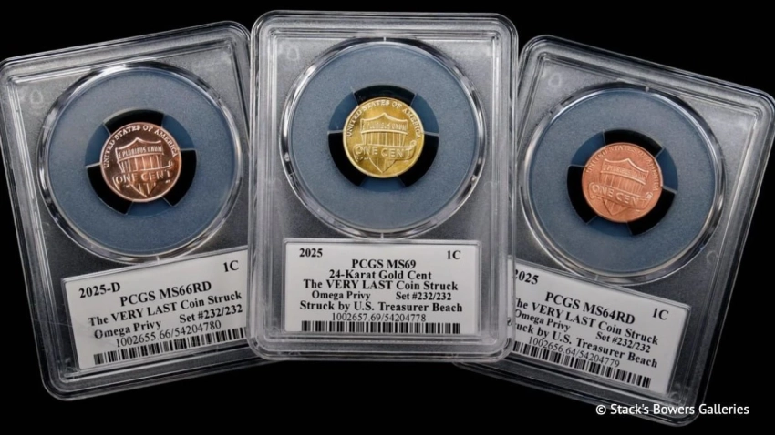 В США последние выпущенные центы проданы на аукционе почти за $17 миллионов