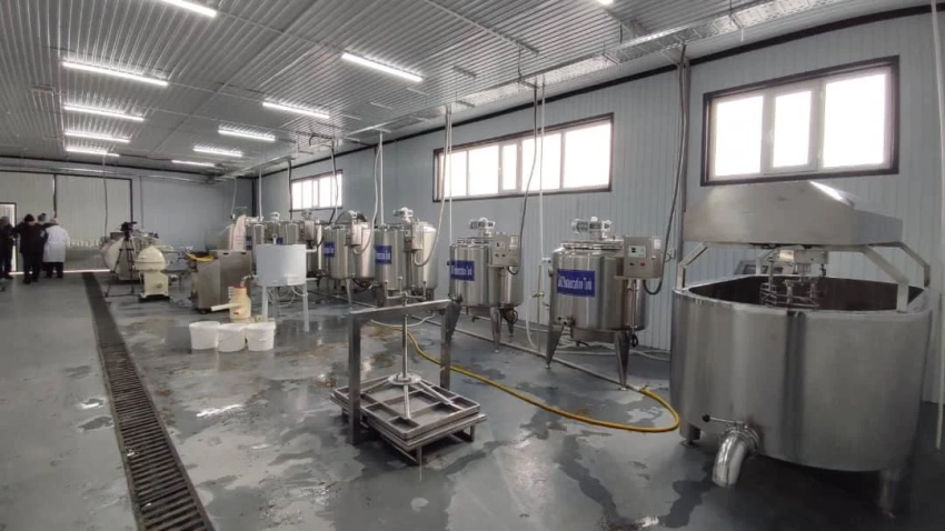 В Ак-Талаинском районе открыли предприятие по переработке молока