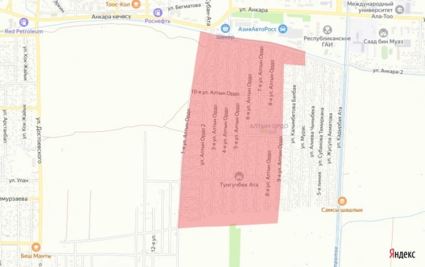 Один из районов Бишкека 29 декабря останется без холодной воды на весь день (карта)