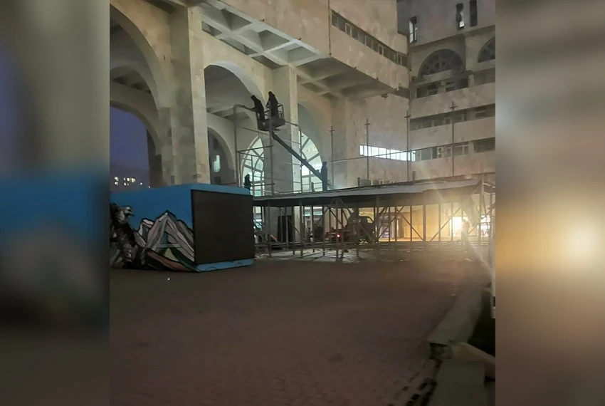 Студию «Номад-TV» на площади Ала-Тоо демонтируют