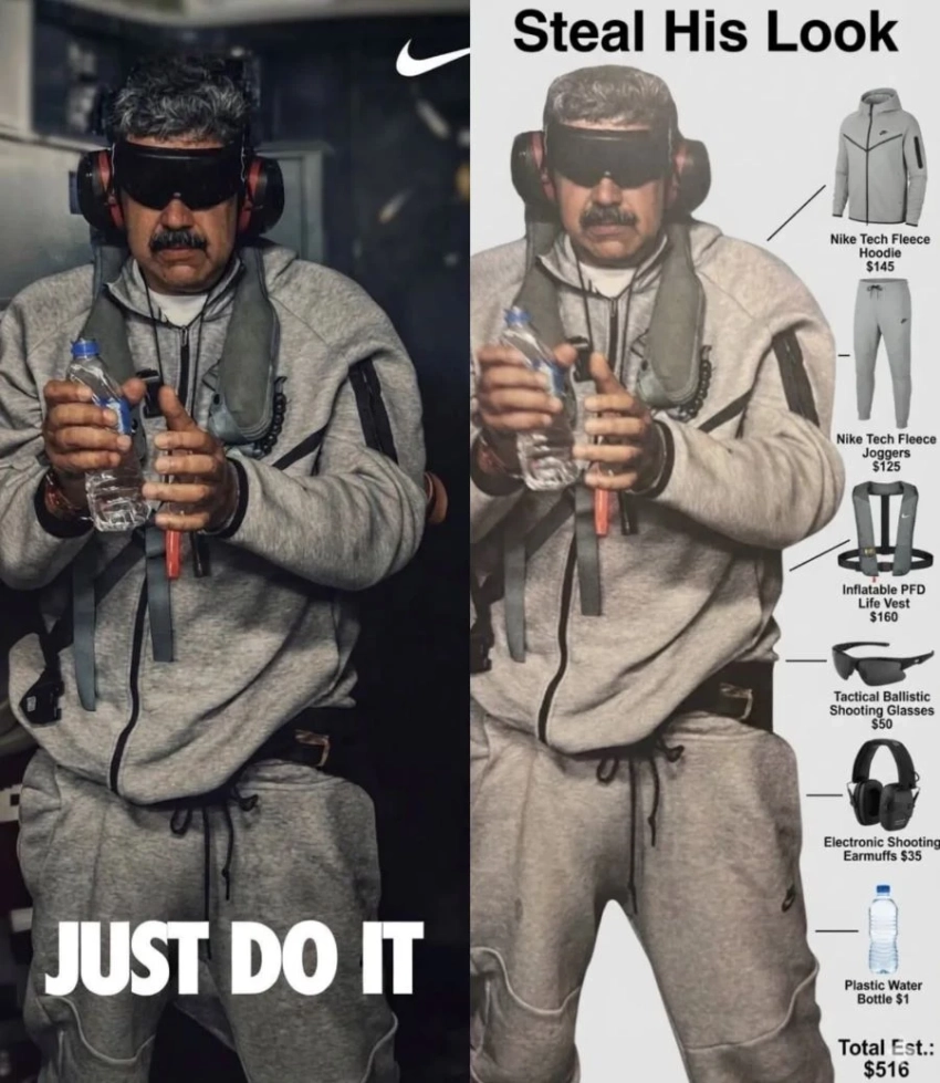 Спортивный костюм, в котором был захваченный Николас Мадуро, стал хитом продаж