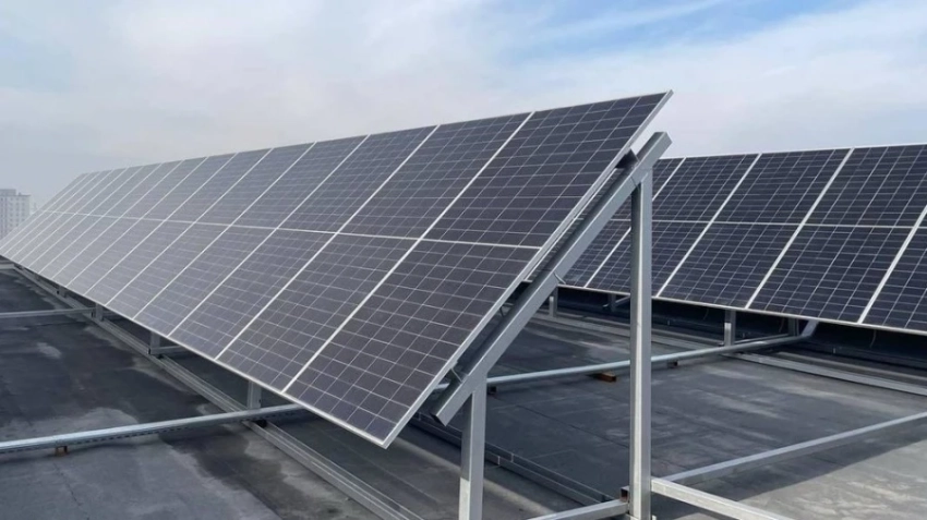 В Бишкеке презентовали проект солнечной фотоэлектрической установки