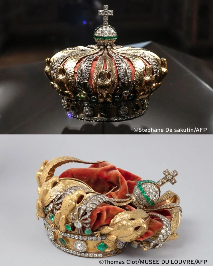 Сильно погнулась. Лувр впервые показал корону императрицы Евгении после кражи