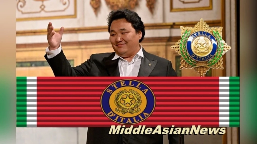 Амартүвшин Энхбат был награжден Орденом Звезды Италии офицерского класса указом президента Италии