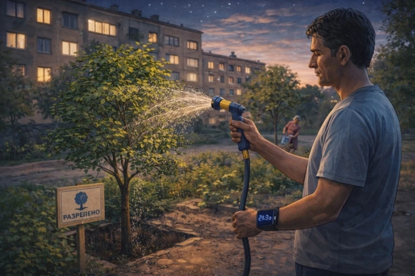 Узбекистан разрешил круглосуточный полив деревьев при наличии счетчиков