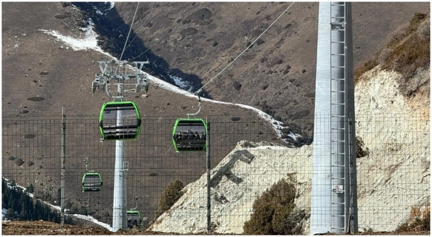 В парке "Ала-Арча" официально открыли канатную дорогу для туристов