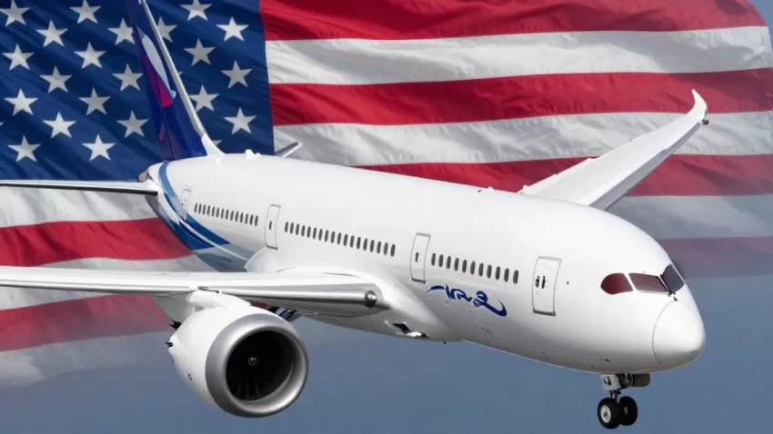 Неопознанный Boeing 787 из военной базы США пересек границу Казахстана, пролетев через Россию