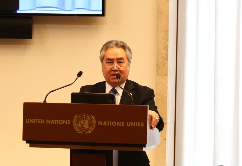 Жээнбек Кулубаев выступил на сегменте высокого уровня конференции по разоружению