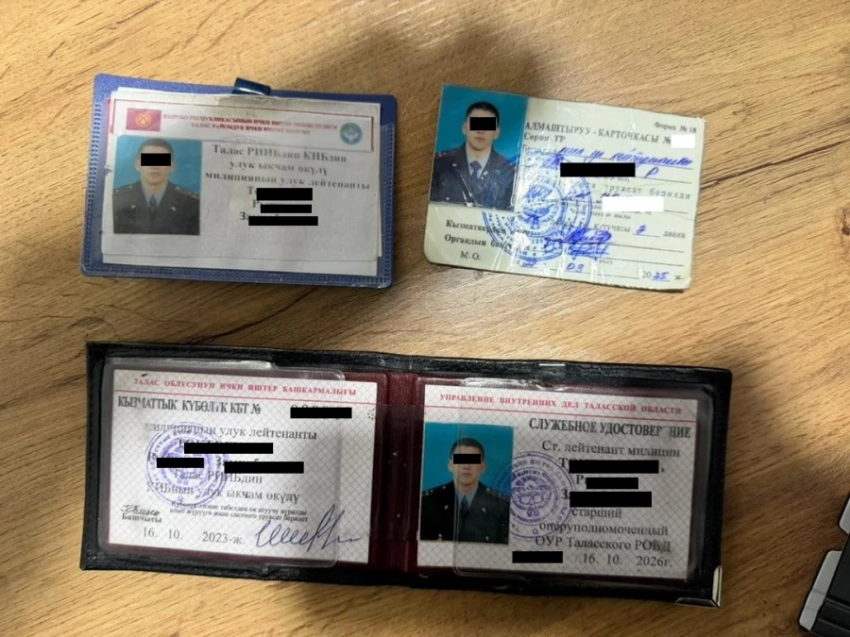 В Таласе за вымогательство задержан старший опер уголовного розыска ОВД