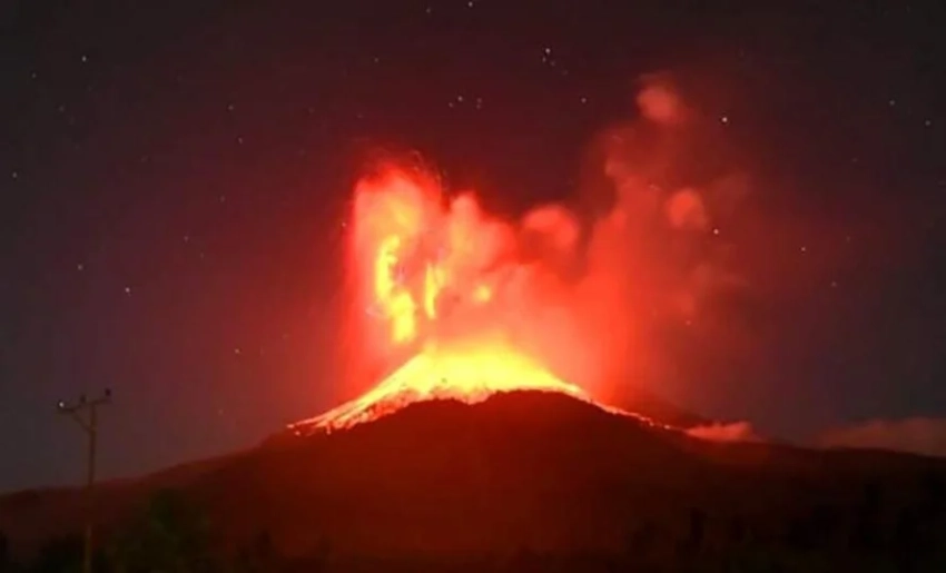 В Колумбии произошло мощное извержение грязевого вулкана