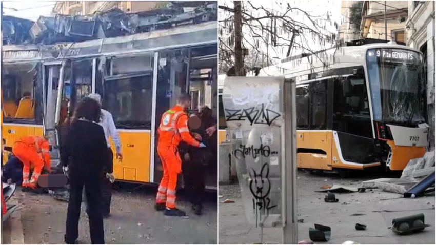 В Милане с рельсов сошел трамвай. Погибли два человека, около 40 пострадали