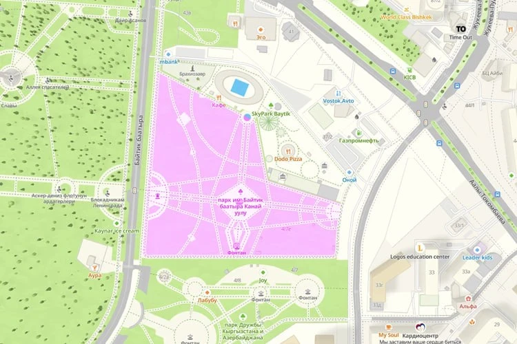 Вместо зеленой зоны будет аттракцион. Часть парка в Бишкеке обнесли забором