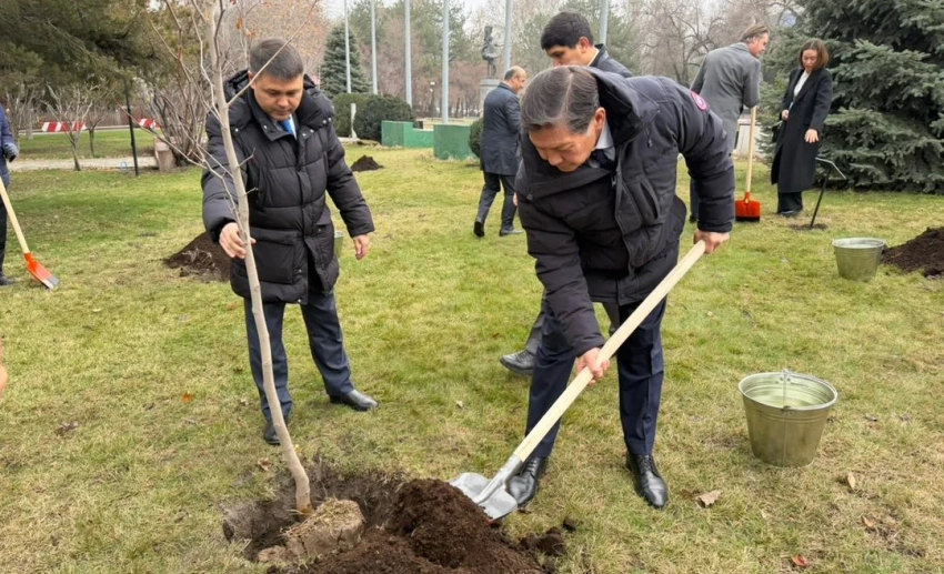 В Бишкеке заложили Аллею мира ко Дню просвещения по вопросам разоружения и нераспространения