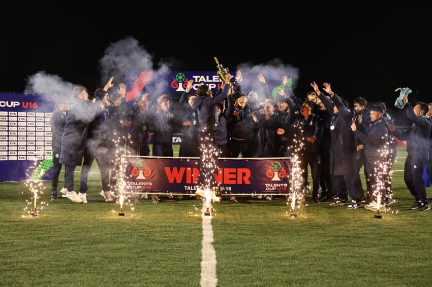 «Кубок талантов» U-16 по футболу в Бишкеке. Сборная Кыргызстана на втором месте