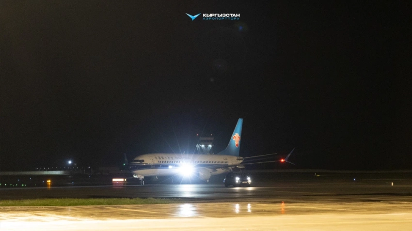 Выполнен первый авиарейс между Бишкеком и Гуанчжоу