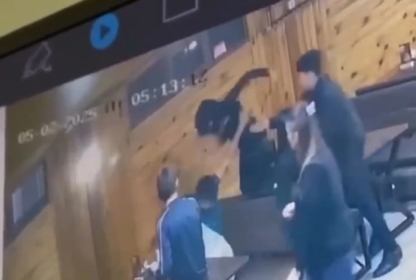 Девушка избила двух мужчин в Бишкеке