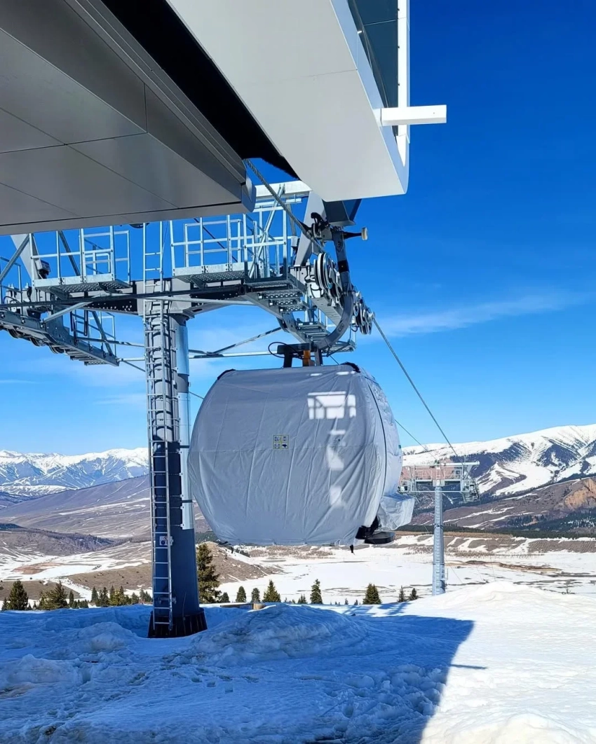 На горнолыжном курорте «Жыргалан» тестируют канатную дорогу